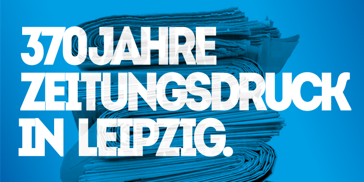 Detail from the exhibition poster "370 Years of Newspaper Printing in Leipzig"