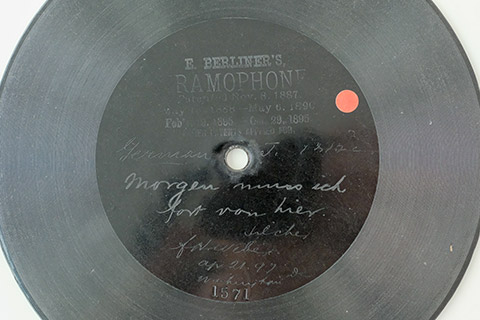 Schallplatte aus der Produktion von Emile Berliner