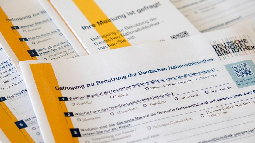 Questionnaires for the survey on using the German National Library 2020