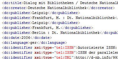The data set for our six-monthly periodical “Dialog mit Bibliotheken” (“Dialogue with Libraries”) in DNB Casual format